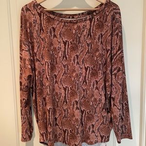 EXPRESS Top Snakeskin